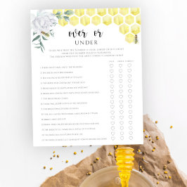 Lámina Juego de lluvia de ideas floral sobre abeja sobre