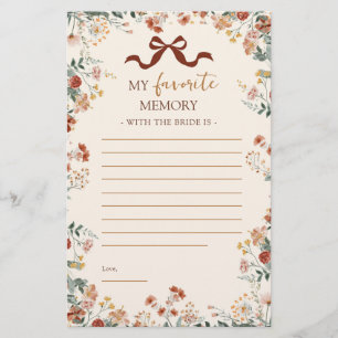 Lámina Juego de Memoria de Lazo Coquette Flor Silvestre d
