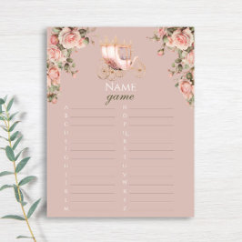 Lámina Juego de nombres de Rosas de la vieja portadora