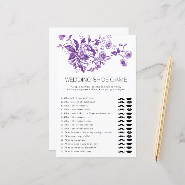 Lámina Juego de novias de Boda floral de toile francés (Anverso/Reverso In Situ)