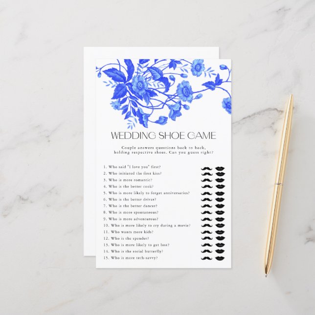 Lámina Juego de novias de Boda floral de toile francés (Anverso/Reverso In Situ)