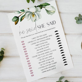 Lámina Juego De Novias Florales De Magnolia Blanca Dijo Q