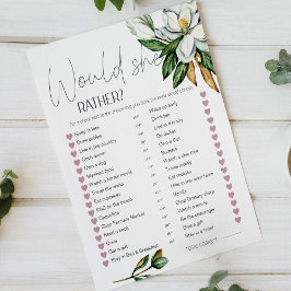 Lámina Juego de Novias Florales de Magnolia Blanca Prefie