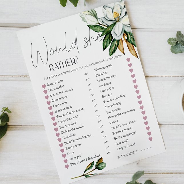 Lámina Juego de Novias Florales de Magnolia Blanca Prefie (Subido por el creador)