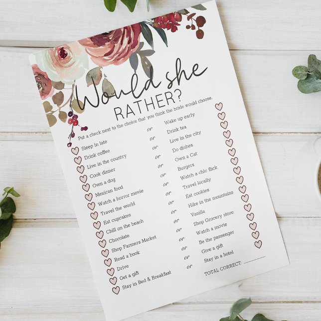 Lámina Juego De Novias Prefiere Rojo Rosa Floral Rubor (Subido por el creador)