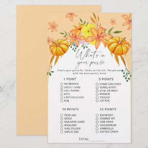 Lámina Juego de otoño para novias: ¿qué hay en tu bolso?