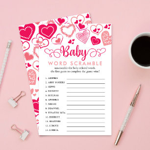 Lámina Juego de palabras "Baby Love", El día de San Valen