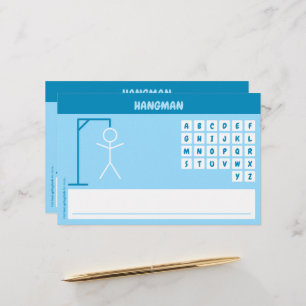 Lámina Juego de palabras de Hangman