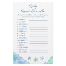 Juego de palabras desordenadas para baby shower co