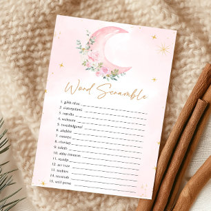 Lámina Juego de palabras desordenadas para baby shower de