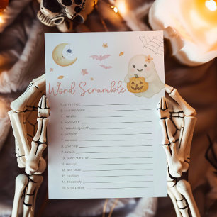 Lámina Juego de palabras desordenadas para baby shower de