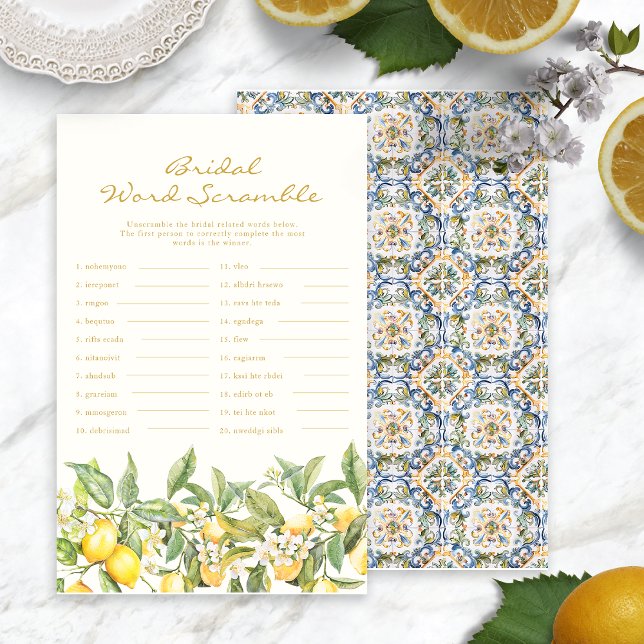 Lámina Juego de palabras escramble en italiano (Italian Word Scramble Game
)