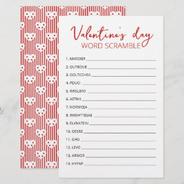 Lámina Juego de palabras revueltas del día de San Valentí