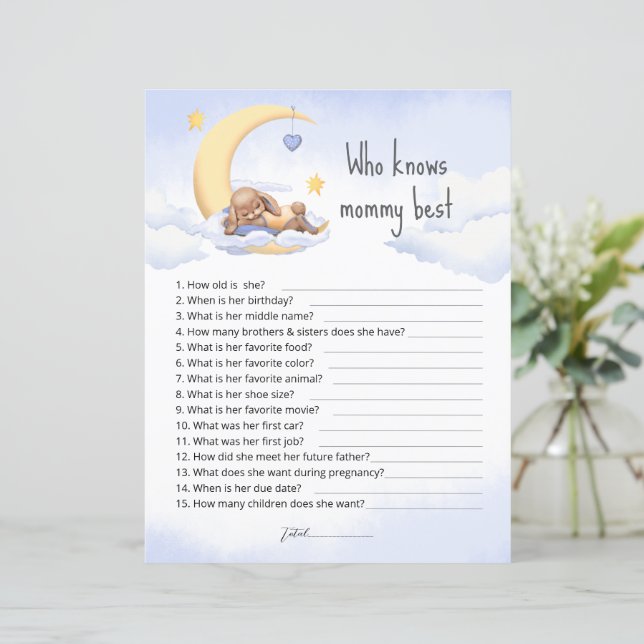 Lámina Juego de Papel Shee con un lindo conejito de peluc (Anverso de pie)