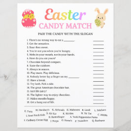 Lámina Juego de pasatiempos de pascua