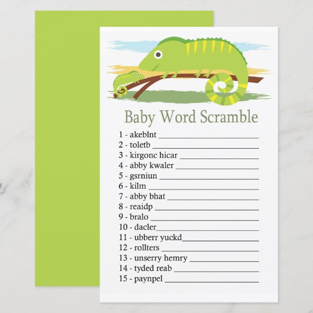 Lámina Juego de peleas de niños de Chameleon (Anverso / Reverso)