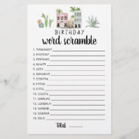 Juego de peleas de palabras de cumpleaños con resp