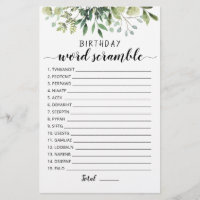 Juego de peleas de palabras de cumpleaños con resp