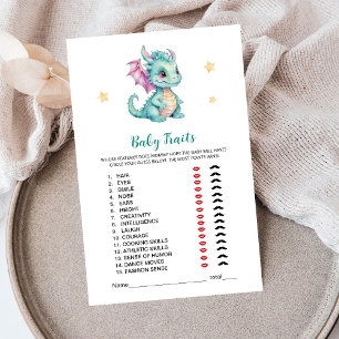 Lámina Juego de pequeños rasgos de dragón