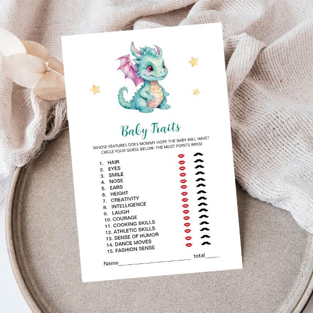 Lámina Juego de pequeños rasgos de dragón (Subido por el creador)