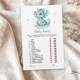 Lámina Juego de pequeños rasgos de dragón