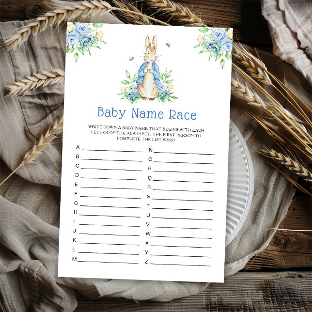 Lámina Juego de Peter Rabbit Baby Name Race (Subido por el creador)