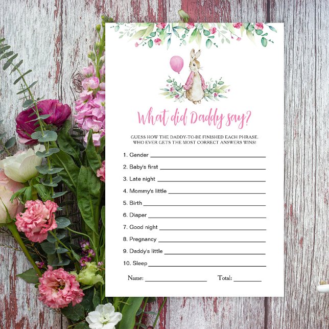 Lámina Juego de Peter Rabbit ¿Qué dijo papá? (Subido por el creador)