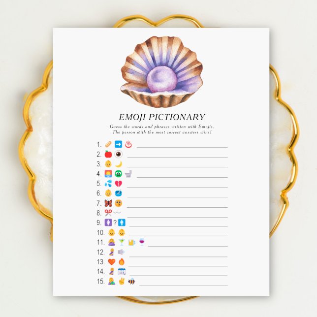 Lámina juego de picnic de Emoji con caparazón de perlas (Subido por el creador)