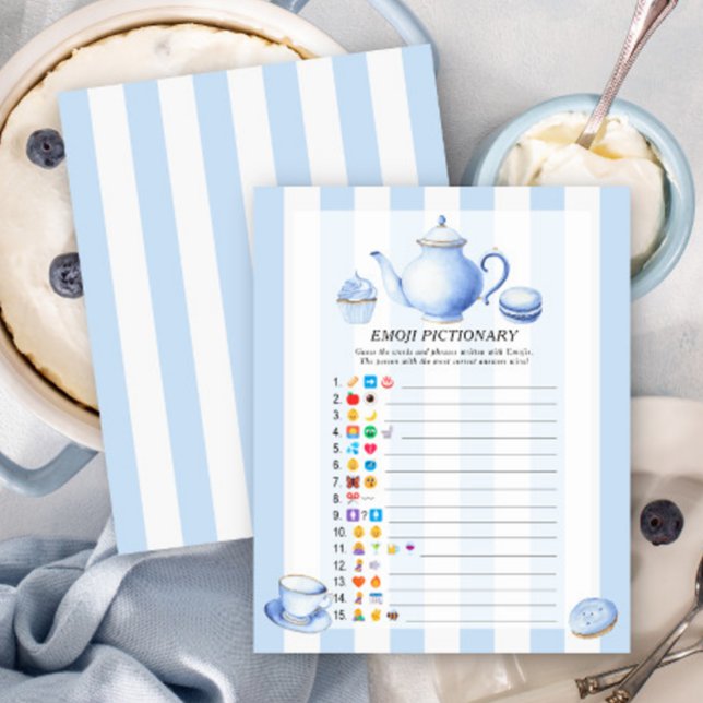 Lámina Juego de pictionary de Emoji para baby shower de t (Subido por el creador)