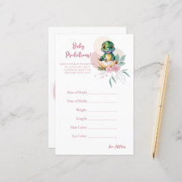 Lámina Juego de predicción floral de cría de caimán