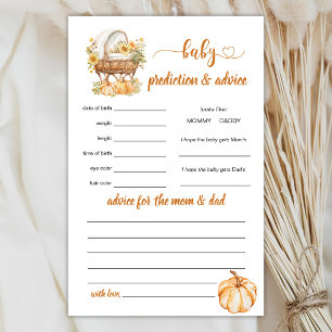 Lámina Juego de predicción y consejo para la calabaza oto