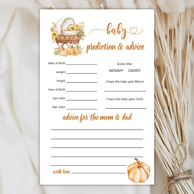 Lámina Juego de predicción y consejo para la calabaza oto (Subido por el creador)