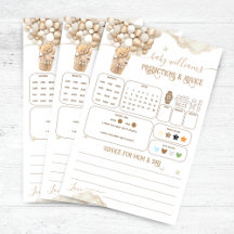 Juego de predicciones de Baby Shower Bear Balloons