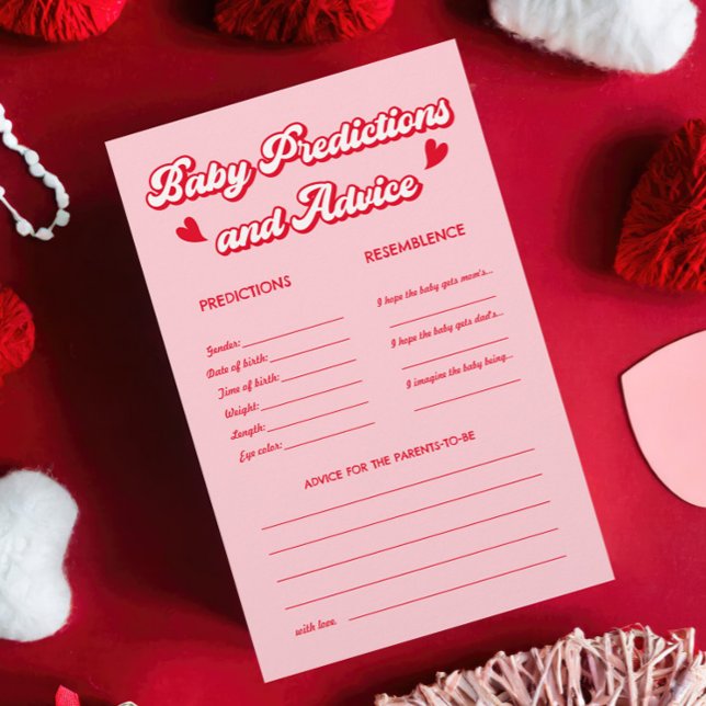 Lámina Juego de predicciones de Baby Shower de San Valent (Subido por el creador)