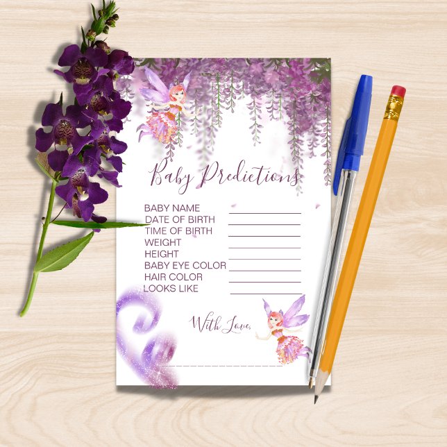 Lámina Juego de predicciones de Baby Shower sobre el tema (Subido por el creador)