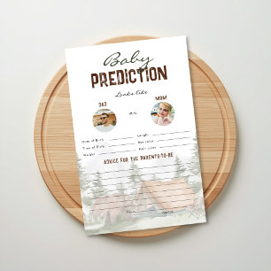 Lámina Juego de predicciones de bebé Camper Bear Baby Sho