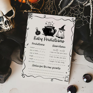 Lámina Juego de predicciones de bebé Halloween Baby is Br