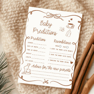 Lámina Juego de predicciones de Coffee Baby está en camin
