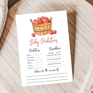 Lámina Juego de predicciones para baby shower: cesta de m