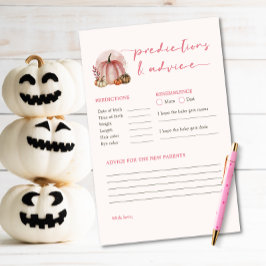 Lámina Juego de predicciones para Baby Shower de la peque