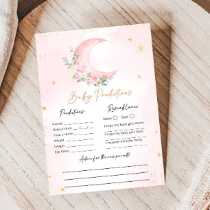 Lámina Juego de predicciones para baby shower de Luna Ros
