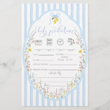 Juego de predicciones para bebé Posey Wildflowers