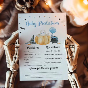 Lámina Juego de Predicciones para Bebés de Calabaza Azul