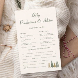 Lámina Juego de predicciones y consejos de Baby Shower pa