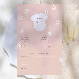 Lámina Juego de predicciones y consejos para bebé boho co