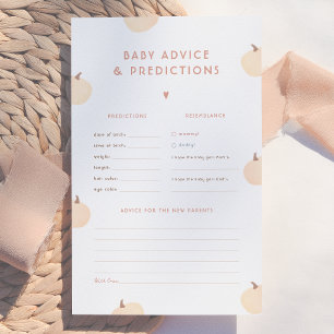 Lámina Juego de predicciones y consejos para bebé con cal