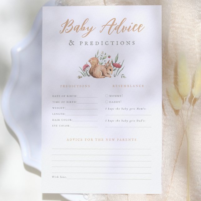 Lámina Juego de predicciones y consejos para bebé de anim (Subido por el creador)