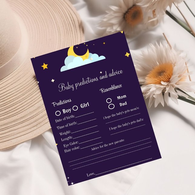 Lámina Juego de predicciones y consejos para bebé en la f (Subido por el creador)