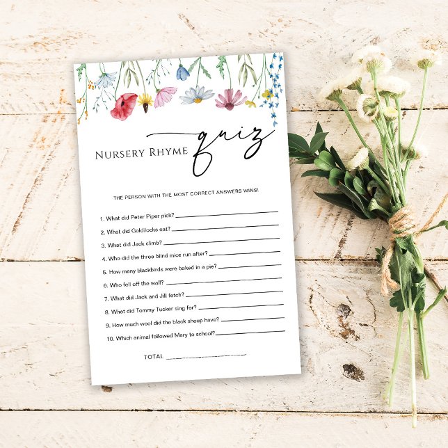 Lámina Juego de preguntas de Rhyme de Nursery (Subido por el creador)