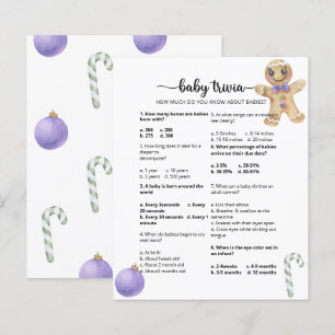 Lámina Juego de preguntas para Baby Shower Galleta de jen